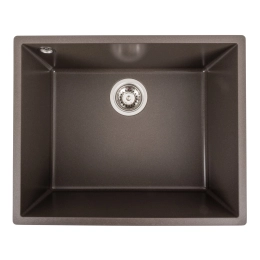 Гранитная мойка для кухни VALESO OASIS 5444 матовая Темная Скала
