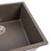 Гранитная мойка для кухни VALESO OASIS 5444 матовая Темная Скала - Фото № 4
