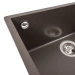 Гранитная мойка для кухни VALESO OASIS 5444 матовая Темная Скала - Фото № 7