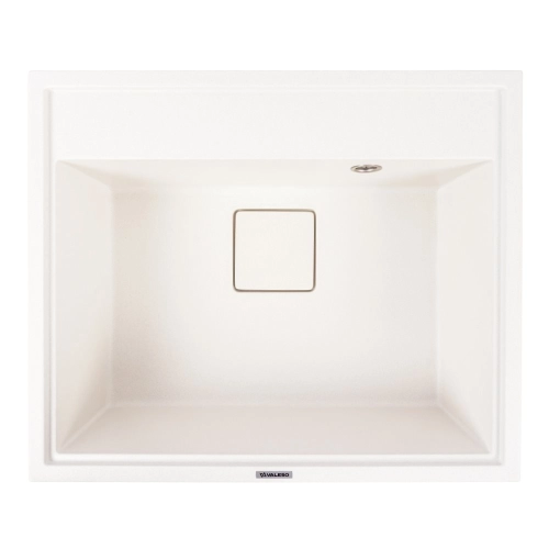 Гранитная мойка для кухни VALESO SHERLIT 6050 матовая Белоснежная