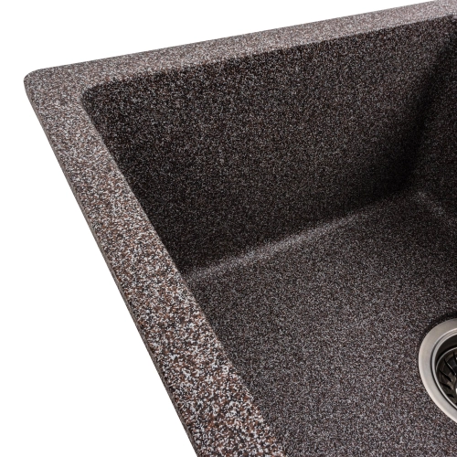 Гранитная мойка для кухни VALESO ZIRKONE 6250 матовая Микс - Фото № 1