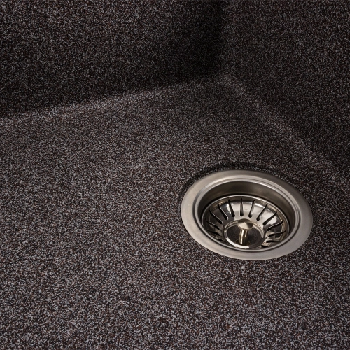 Гранитная мойка для кухни VALESO ZIRKONE 6250 матовая Микс - Фото № 2