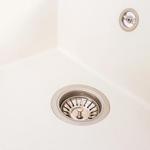 Гранитная мойка для кухни VALESO CRIPTA 6550 матовая Белоснежная - Фото № 4