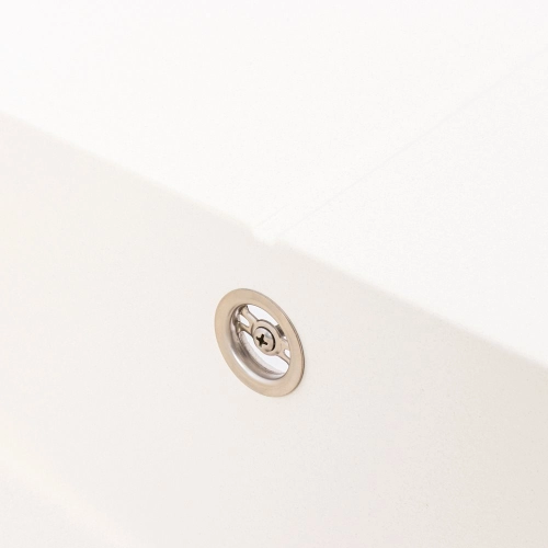 Гранитная мойка для кухни VALESO CRIPTA 6550 матовая Белоснежная - Фото № 5