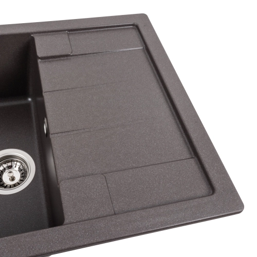 Гранитная мойка для кухни VALESO INTENSO 6550 матовая Гренадин - Фото № 4