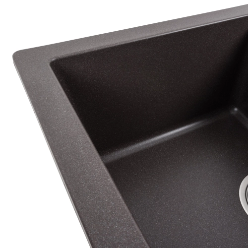 Гранитная мойка для кухни VALESO INTENSO 6550 матовая Гренадин - Фото № 6