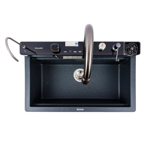 VALESO EVANORA 7546 Granite Kitchen Sink, Matte Anthracite - Фото № 2