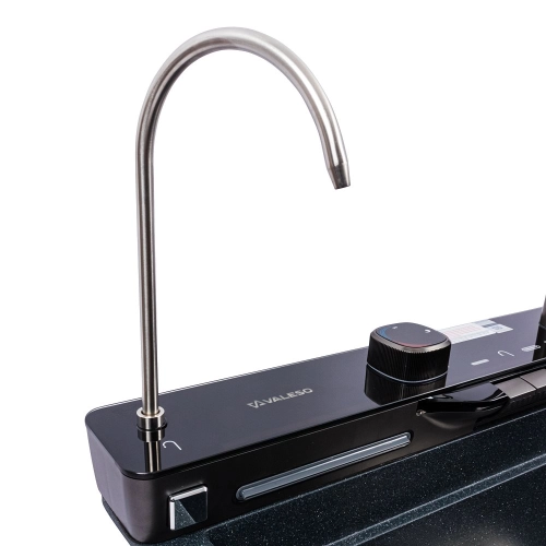 VALESO EVANORA 7546 Granite Kitchen Sink, Matte Anthracite - Фото № 6