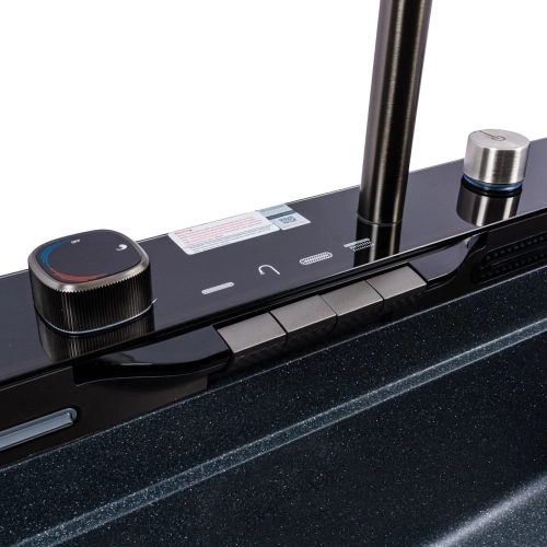VALESO EVANORA 7546 Granite Kitchen Sink, Matte Anthracite - Фото № 7