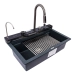 VALESO EVANORA 7546 Granite Kitchen Sink, Matte Anthracite - Фото №1