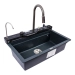 VALESO EVANORA 7546 Granite Kitchen Sink, Matte Anthracite - Фото № 1