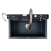 VALESO EVANORA 7546 Granite Kitchen Sink, Matte Anthracite - Фото № 2