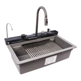 VALESO EVANORA 7546 Granite Kitchen Sink, Matte Grey Monsoon