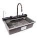 VALESO EVANORA 7546 Granite Kitchen Sink, Matte Grey Monsoon - Фото №1
