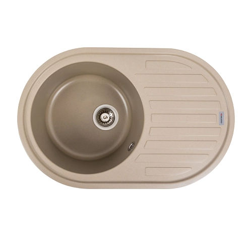 Гранитная мойка для кухни VALESO LIRA 7750 матовая Титан