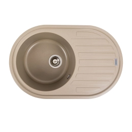 Гранитная мойка для кухни VALESO LIRA 7750 матовая Титан