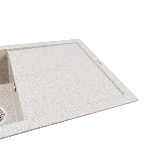 Гранитная мойка для кухни VALESO SOLID 7843 матовая Серая - Фото № 2