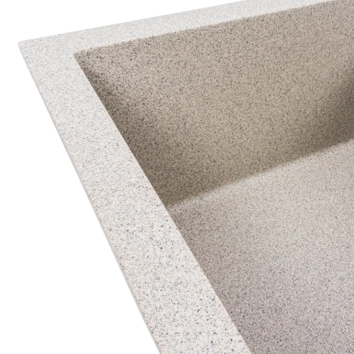 Гранитная мойка для кухни VALESO SOLID 7843 матовая Серая - Фото № 3