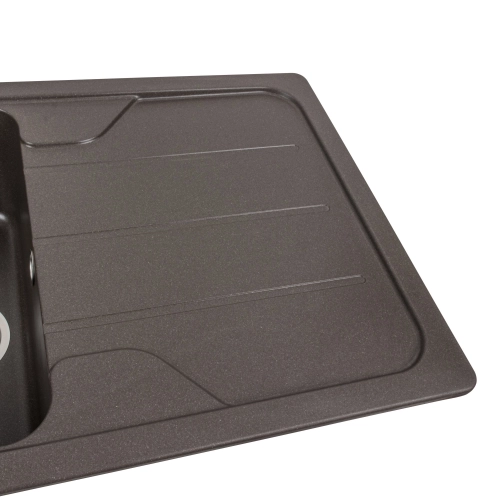 Гранитная мойка для кухни VALESO VERONA 7850 матовая Темная Скала