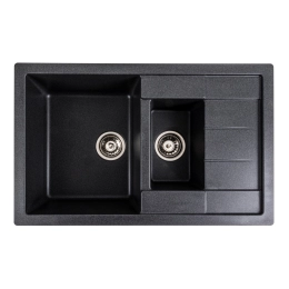 Гранитная мойка для кухни VALESO TOSKANA 7850W матовая Карбон