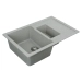 VALESO TOSKANA 7850W Granite Kitchen Sink, Matte Grey - Фото № 2