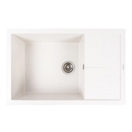 Гранитная мойка для кухни VALESO CALYPSO 7950 матовая Белая в точку