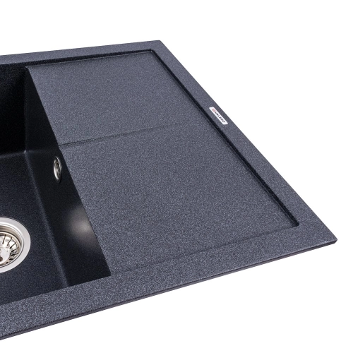 VALESO CALYPSO 7950 Granite Kitchen Sink, Matte Carbon - Фото № 2