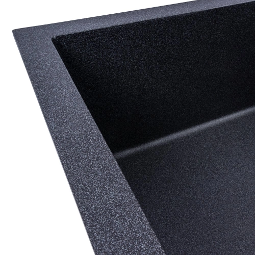 VALESO CALYPSO 7950 Granite Kitchen Sink, Matte Carbon - Фото № 3