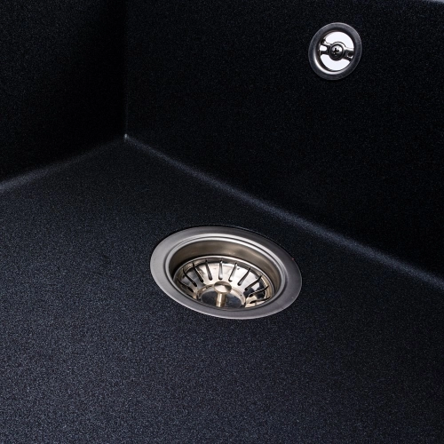 VALESO CALYPSO 7950 Granite Kitchen Sink, Matte Carbon - Фото № 4