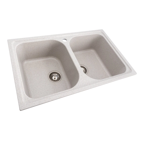 Гранитная мойка для кухни VALESO EQUATORIA 7950 матовая Топаз - Фото № 12