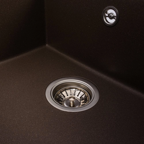 VALESO MAGNUM 7950 Granite Kitchen Sink, Matte Dark Rock - Фото № 4