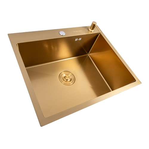 Мойка PVD Gold DECOR Valeso Handmade 60*50 - Фото № 2
