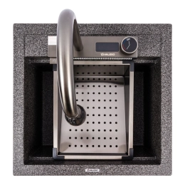 Гранитная мойка для кухни VALESO VIVA 5149 матовая Графит