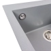 Гранитная мойка для кухни VALESO GALAX 5050 матовая Серый металлик - Фото № 3
