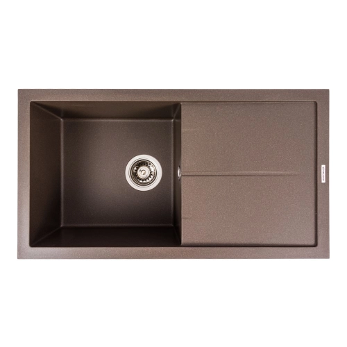 Гранитная мойка для кухни VALESO SOLID 7843 матовая Темная Скала