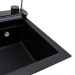 VALESO IRENA 6846 Granite Kitchen Sink, Matte Black Metallic - Фото № 4