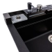 VALESO IRENA 6846 Granite Kitchen Sink, Matte Black Metallic - Фото № 5