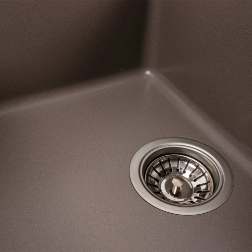 Гранитная мойка для кухни VALESO INTENSO 6550 матовая Дюна - Фото № 8