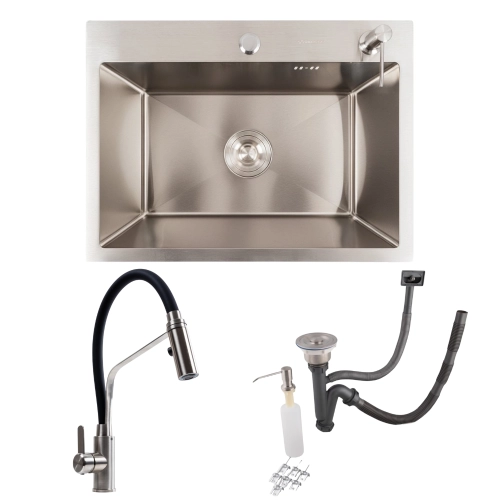 Kitchen set: Valeso Handmade sink (58x43 cm) + KN36 mixer