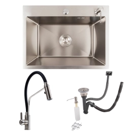 Kitchen set: Valeso Handmade sink (58x43 cm) + KN36 mixer