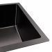 Kitchen Set: Valeso Handmade Sink (58x43 cm) PVD Black, Under-mount Installation + XK09B PVD Faucet - Фото № 5