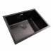 Kitchen Set: Valeso Handmade Sink (58x43 cm) PVD Black, Under-mount Installation + XK09B PVD Faucet - Фото № 1