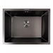 Kitchen Set: Valeso Handmade Sink (58x43 cm) PVD Black, Under-mount Installation + XK09B PVD Faucet - Фото № 3