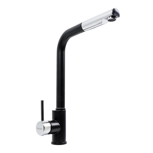 Kitchen Set: Valeso Handmade Sink (58x43 cm) PVD Black + Q411MB Faucet - Фото № 8