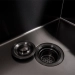Kitchen Set: Valeso Handmade Sink (58x43 cm) PVD Black + Q411MB Faucet - Фото № 6