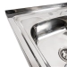 Kitchen Set: Valeso Sink (80x60 cm) Polished, with Left Bowl + FC-1 Faucet with Pull-Out Spray - Фото № 4