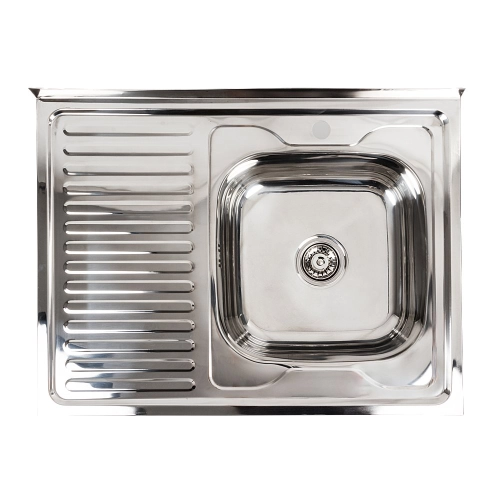 Kitchen Set: 8060R Polished Sink + FC-1 Faucet with Pull-Out Spray - Фото № 1