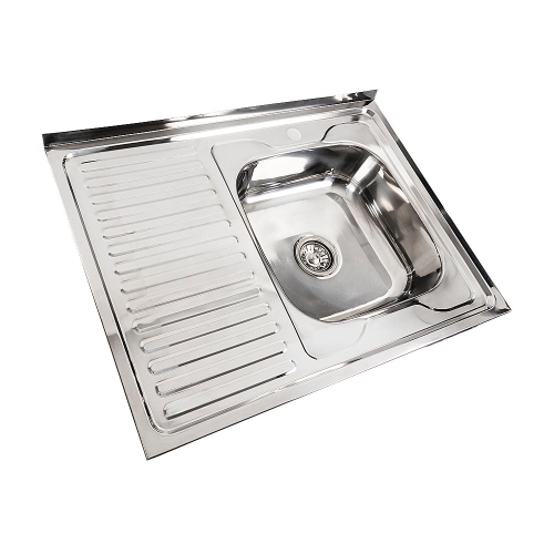 Kitchen Set: 8060R Polished Sink + FC-1 Faucet with Pull-Out Spray - Фото № 2