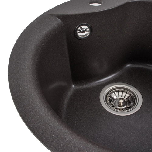 Гранитная мойка для кухни VALESO 480 TURAS матовая Гренадин - Фото № 11