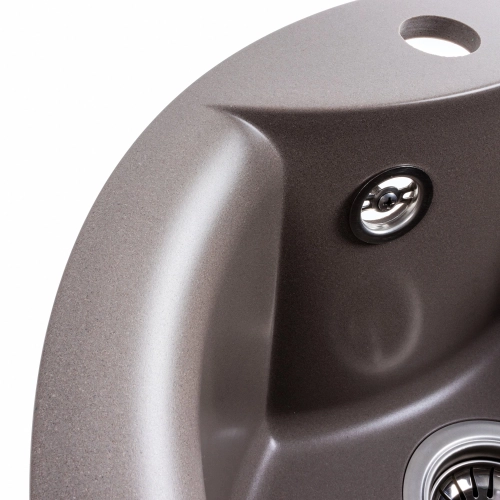 Гранитная мойка для кухни VALESO 480 TURAS матовая Дюна - Фото № 9